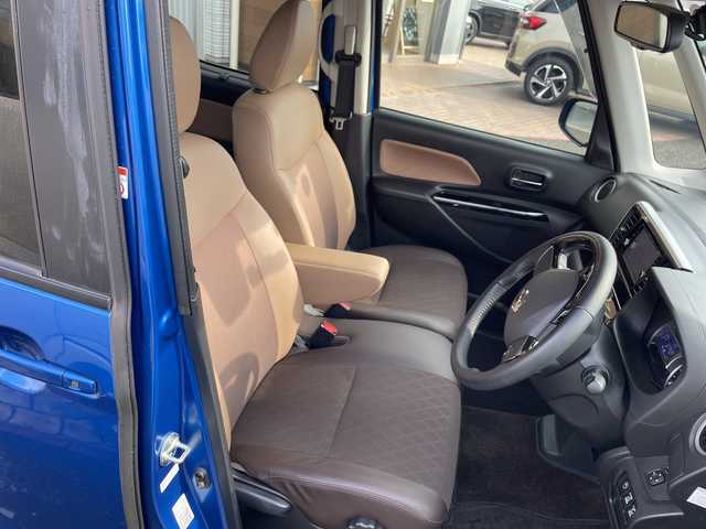 日産 デイズ ルークス HWS X Vセレクション 埼玉県 2018(平30)年 2.3万km オーシャンブルーP 純正ナビ/　DTV/CD/DVD/SD/SD REC/BT/AUX/アラウンドビューモニター　/両側電動スライドドア　　/コーナーセンサー　/エマージェンシーブレーキ　/レーンキープ/アイドリングストップ/ＥＴＣ　/前方ドライブレコーダー/スマートキー/スペアキー×1/ハーフレザーシート(合皮)/プッシュスタート　/純正１５インチＡＷ/フォグランプ/純正フロアマット