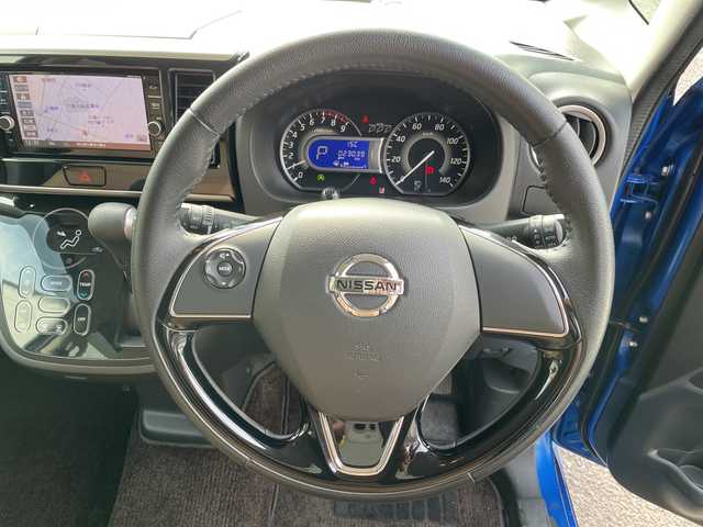 日産 デイズ ルークス HWS X Vセレクション 埼玉県 2018(平30)年 2.3万km オーシャンブルーP 純正ナビ/　DTV/CD/DVD/SD/SD REC/BT/AUX/アラウンドビューモニター　/両側電動スライドドア　　/コーナーセンサー　/エマージェンシーブレーキ　/レーンキープ/アイドリングストップ/ＥＴＣ　/前方ドライブレコーダー/スマートキー/スペアキー×1/ハーフレザーシート(合皮)/プッシュスタート　/純正１５インチＡＷ/フォグランプ/純正フロアマット