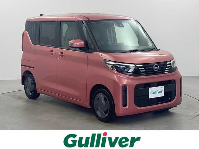 日産 ルークス X 栃木県 2023(令5)年 0.7万km ブロッサムピンク 純正9型ナビ/　ＡｎｄｒｏｉｄＡｕｔｏ/ＡｐｐｌｅＣａｒＰｌａｙ/　HDMI/Bluetooth/USB/全周囲カメラ/衝突軽減ブレーキ/コーナーセンサー/片側パワースライドドア/ドライブレコーダー/LEDヘッドライト/ETC/純正フロアマット