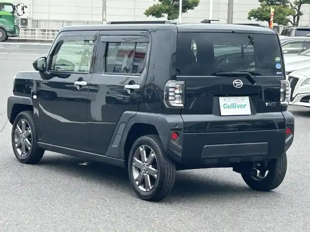 ダイハツ タフト G ターボ 岡山県 2021(令3)年 2.1万km ブラックマイカメタリック 登録時走行距離20557km/純正ナビ/（フルセグTV/Bluetooth/DVD/CD）/スマートアシスト/衝突回避支援ブレーキ機能/レーンキープアシスト/横滑り防止装置/レーダークルーズコントロール/前席シートヒーター/全方位カメラ/バックカメラ/前後コーナーセンサー/プッシュスタート/スマートキー/ETC/ルーフレール/純正フロアマット/純正15インチアルミホイール/LEDヘッドライト