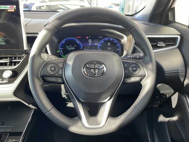 トヨタ カローラ クロス ハイブリッド Z 山形県 2025(令7)年 0.2万km ブラックマイカ ・ワンオーナー/・４WD/・モデリスタフルエアロ/・純正ディスプレイオーディオ/フルセグ/Bluetooth//AppleCarPlay/AndroidAuto/・バックカメラ/・前後純正ドラレコ/・ビルトインETC2.0/・プリクラッシュセーフティ/・レーダークルーズコントロール/・レーントレーシングアシスト/・オートマチックハイビーム/・ロードサインアシスト/・プロアクティブドライビングアシスト/・発進遅れ告知/・シグナルロードプロジェクション/・前席シートヒーター、ベンチレーション/・D席パワーシート/・ハンズフリーパワーバックドア/・フロントワイパーデアイサー/・置くだけ充電/・純正AW/・純正マット/・スペアキー1本/・保証書/・取扱説明書