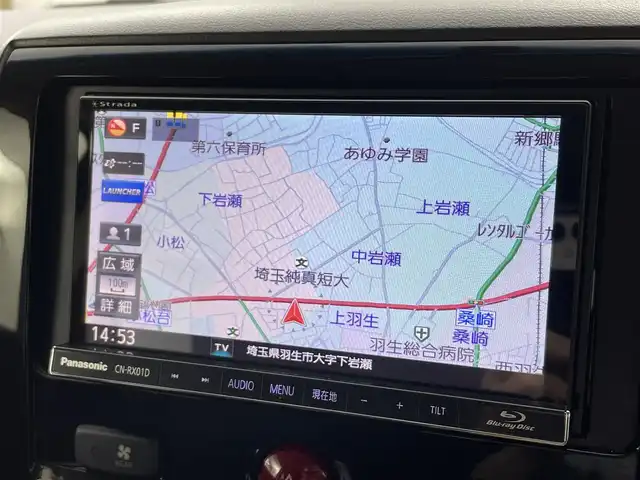 三菱 デリカＤ：５ D－Power package 埼玉県 2015(平27)年 3.5万km ウォームホワイトP/クールシルバー ナビ　後席　両側電動　温シート　Ｂカメラ　クルーズコントロール　ビルトインＥＴＣ　フルセグＴＶ　ＣＤ／ＤＶＤ　Ｂｌｕ－ｒａｙ　ＢＴ　ＨＤＭＩ　キセノンヘッドライト　フルフラット　ＭＴモード付ＡＴ