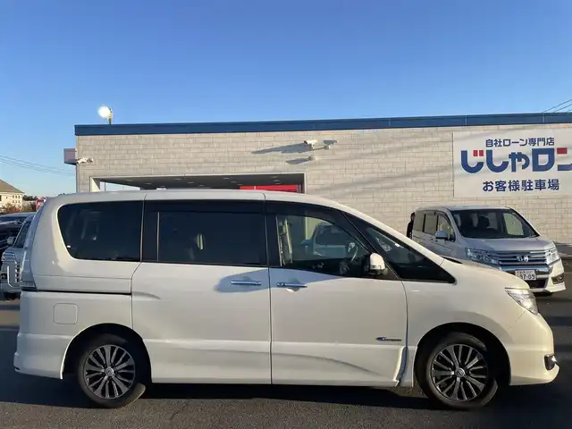 日産 セレナ HWS S HV Vセレ +SeftyⅡ 群馬県 2016(平28)年 8.8万km ブリリアントホワイトパール (株)IDOMが運営する【じしゃロン伊勢崎店】の自社ローン対象車両になります。こちらは現金ご利用時の価格です。自社ローンご希望の方は別途その旨お申付け下さい。/両側パワースライドドア/エマージェンシーブレーキ/コーナーセンサー/社外メモリーナビゲーション/アラウンドビューモニター/CD/DVD/SD/BT/DTV/フリップダウンモニター/クルーズコントロール/ETC/アイドリングストップ/LEDヘッドライト/オートライト/フォグライト/ドアバイザー