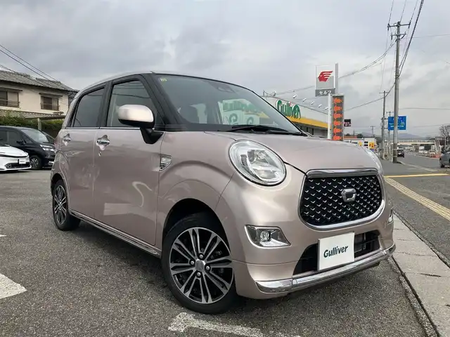 ダイハツ キャスト スタイル GプライムコレSAⅢ 広島県 2020(令2)年 3.6万km ライトローズマイカメタリック ワンオーナー/4WD車/スマートアシスト3/ディーラーオプションナビ/マルチビューモニター/フルセグTV/Bluetooth/ハーフビニールレザーシート/シートヒーター（運転席・助手席）/LEDヘッドライト/LEDフォグライト/オートライト/ETC/新車保証書/取扱説明書/スペアキー