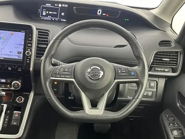日産 セレナ ハイウェイスターVセレクションⅡ 埼玉県 2019(令1)年 4.8万km ダイヤモンドブラック プロパイロット/フリップダウンモニター/純正９インチナビ/衝突軽減/全周囲カメラ/両側パワースライドドア/パーキングアシスト/デジタルインナーミラー/フルセグＴＶ/ステアリングスイッチ/スマートキー/プッシュスタート/ＥＴＣ