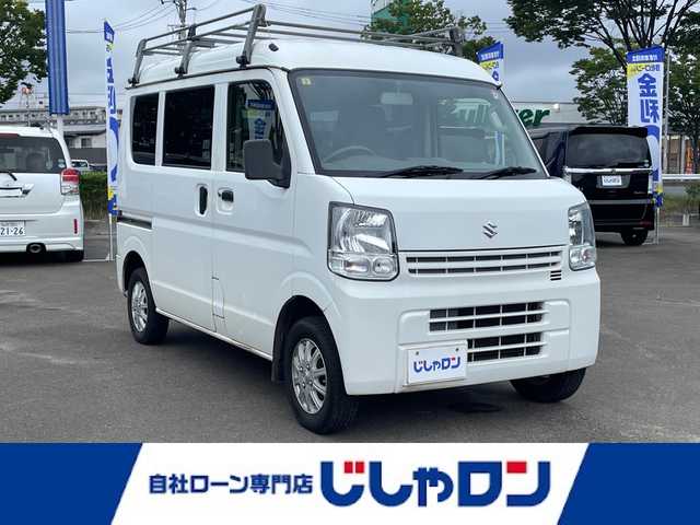 スズキ エブリイ PA 宮城県 2017(平29)年 9万km スペリアホワイト (株)IDOMが運営する【じしゃロン仙台店】の自社ローン専用車両になりますこちらは現金またはオートローンご利用時の価格です。自社ローンご希望の方は別途その旨お申付け下さい/ルーフキャリア/エアバック/ラジオプレイヤー/ETC/スペアキー/取扱説明書