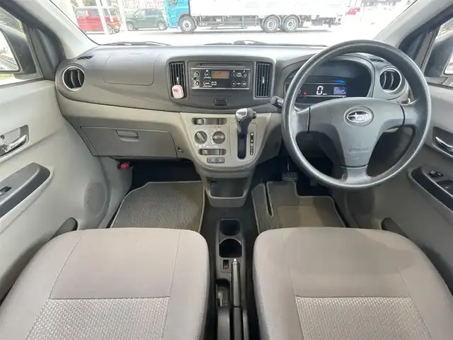 スバル プレオ プラス LA 青森県 2015(平27)年 5.3万km ブラックマイカメタリック 純正オーディオ/CD再生/夏タイヤ鉄チンホイール４本車載/純正フロアマット/ドアバイザー/エコアイドル/社外14インチホイール
