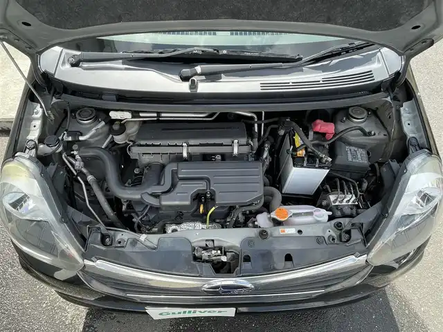 スバル プレオ プラス LA 青森県 2015(平27)年 5.3万km ブラックマイカメタリック 純正オーディオ/CD再生/夏タイヤ鉄チンホイール４本車載/純正フロアマット/ドアバイザー/エコアイドル/社外14インチホイール
