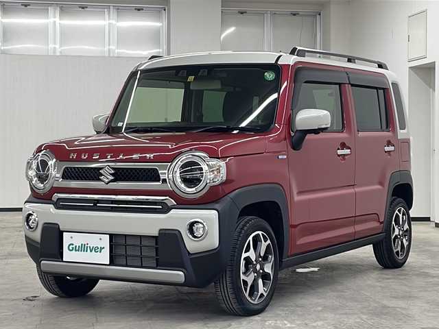 スズキ ハスラー Jスタイル Ⅱ ターボ 長崎県 2022(令4)年 1.5万km フェニックスレッドパール/ソフトベージュメタリック 純正メモリナビ/・全周囲カメラ/・フルセグ/CD/DVD/Bluetooth/プッシュスタート/スマートキー×２/純正フロアマット/純正15インチアルミ/衝突軽減システム/ドライブレコーダー/レーダークルーズコントロール/レーンキープアシスト/横滑り防止装置/クリアランスソナー/パドルシフト/ステアリングスイッチ/前席シートヒーター/オートライト/オートマチックハイビーム/LEDヘッドライト/オートハイビーム/シートバックテーブル/フォグ/車線逸脱警報/USB端子　2口