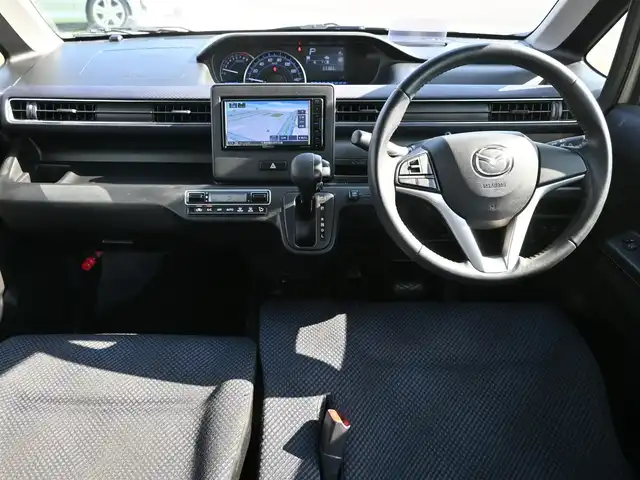 マツダ フレア ハイブリッド XS 千葉県 2018(平30)年 6.6万km シルバー 155/65R14/レーダーブレーキサポート/アイドリングストップ/ヘッドアップディスプレイ/社外メモリーナビ/地デジTV/【DVD/CD再生機能　Bluetooth接続】/バックカメラ/運転席シートヒーター/革巻きステアリング/ウインカーミラー/HIDヘッドライト/純正14インチアルミホイル/携帯リモコン