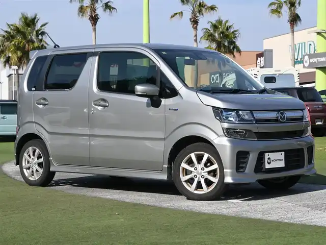 マツダ フレア ハイブリッド XS 千葉県 2018(平30)年 6.6万km シルバー 155/65R14/レーダーブレーキサポート/アイドリングストップ/ヘッドアップディスプレイ/社外メモリーナビ/地デジTV/【DVD/CD再生機能　Bluetooth接続】/バックカメラ/運転席シートヒーター/革巻きステアリング/ウインカーミラー/HIDヘッドライト/純正14インチアルミホイル/携帯リモコン