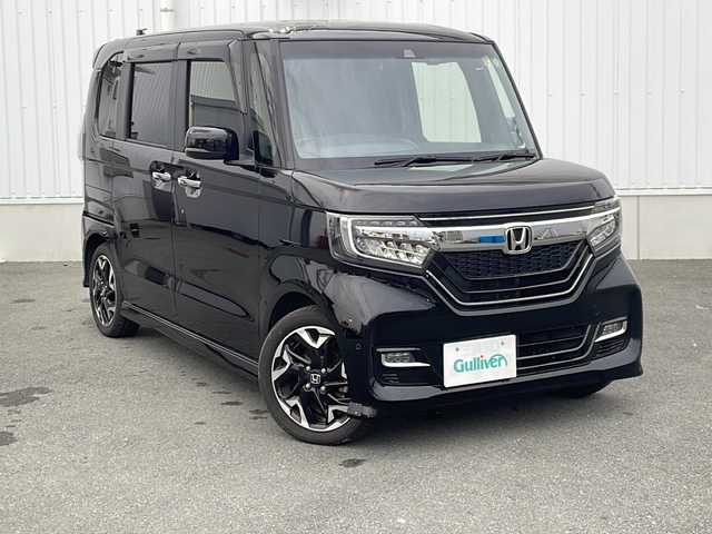 ホンダ Ｎ ＢＯＸ カスタム G EX ターボ ホンダセンシング 三重県 2020(令2)年 6万km クリスタルブラックパール 禁煙車　/純正８型ナビ　　/両側パワースライドドア　/バックカメラ　　/シートヒーター　/ビルドインＥＴＣ　　/ハーフレザー　/社外ドラレコ　/純正１５インチＡＷ　/ワンオーナー　/電動格納ミラー　/パドルシフト/プッシュスタート/アイドリングストップ/スマートキー/フォグライト