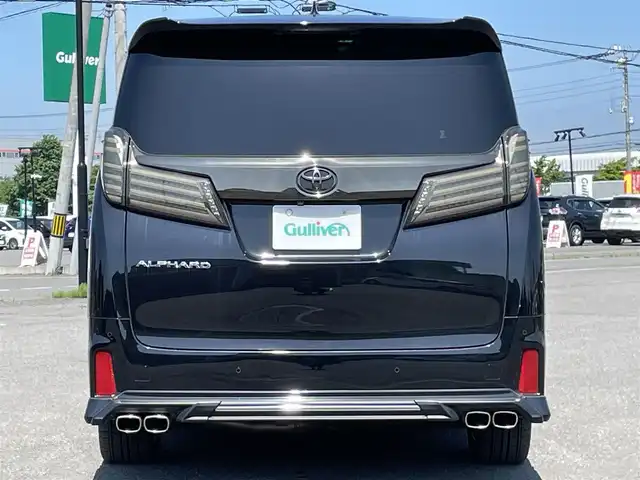 トヨタ アルファード S Cパッケージ 道央・札幌 2018(平30)年 7.6万km ブラック ４WD/社外メモリーナビ/CD/DVD/BT/フルセグ/社外フリップダウンモニター/トヨタセーフティセンス/プリクラッシュセーフティ/横滑り防止装置/レーダークルーズコントロール/レーンキープアシスト/クリアランスソナー/パーキングサポートブレーキ/ロードサインアシスト/バックカメラ/ビルトインETC/デジタルインナーミラー/アイドリングストップ/ECOMODE/両側パワースライドドア/パワーバックドア/前席/２列目パワーシート/D席メモリーシート/前席シートヒーター/前席エアシート/レザーシート/革巻きウッドコンビステアリング/ステアリングリモコン/ハンドルヒーター/AC100V/電動パーキング/ブレーキホールド/MTモード付AT/プッシュスタート/スマートキー/純正リモートスタート/LEDヘッドライト/オートライト/オートハイビーム/フォグランプ/電動格納ミラー/ウィンカーミラー/社外フロアマット/ドアバイザー/スペアキー/TRDエアロ/社外テールランプ