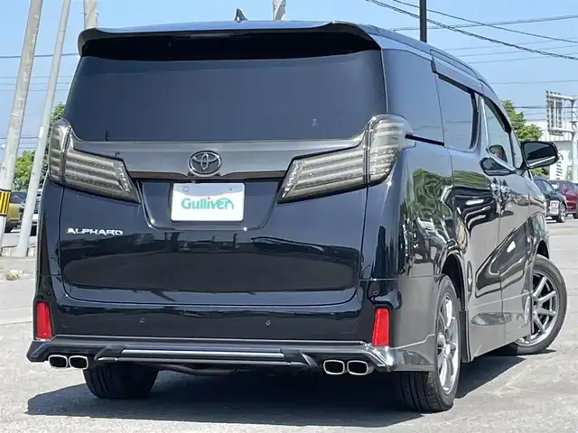 トヨタ アルファード S Cパッケージ 道央・札幌 2018(平30)年 7.6万km ブラック ４WD/社外メモリーナビ/CD/DVD/BT/フルセグ/社外フリップダウンモニター/トヨタセーフティセンス/プリクラッシュセーフティ/横滑り防止装置/レーダークルーズコントロール/レーンキープアシスト/クリアランスソナー/パーキングサポートブレーキ/ロードサインアシスト/バックカメラ/ビルトインETC/デジタルインナーミラー/アイドリングストップ/ECOMODE/両側パワースライドドア/パワーバックドア/前席/２列目パワーシート/D席メモリーシート/前席シートヒーター/前席エアシート/レザーシート/革巻きウッドコンビステアリング/ステアリングリモコン/ハンドルヒーター/AC100V/電動パーキング/ブレーキホールド/MTモード付AT/プッシュスタート/スマートキー/純正リモートスタート/LEDヘッドライト/オートライト/オートハイビーム/フォグランプ/電動格納ミラー/ウィンカーミラー/社外フロアマット/ドアバイザー/スペアキー/TRDエアロ/社外テールランプ