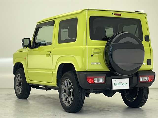 スズキ ジムニー XC 沖縄県 2021(令3)年 3.8万km キネティックイエロー 純正8インチナビ（CN-RZ866）/　CD/DVD/SD/Bluetooth接続/フルセグTV/バックカメラ/ビルトインETC/クルーズコントロール/ダウンヒルアシストコントロール/オートマチックハイビーム/ヘッドライトウォッシャー/衝突被害軽減システム/レーンキープアシスト/LEDヘッドライト/オートライト/前席シートヒーター/ロゴ入りフロントグリル/純正16インチAW/純正フロアマット/プッシュスタート/スマートキー/スペアキー/取扱説明書/保証書