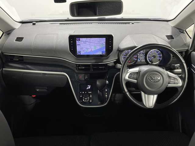 ダイハツ ムーヴ カスタム RS ハイパー SAⅡ 広島県 2015(平27)年 7.4万km ブライトシルバーメタリック 純正8型ナビ（DVD/Bluetooth/フルセグTV）/バックカメラ/運転席シートヒーター/衝突軽減ブレーキ/車線逸脱警報/LEDヘッドランプ/オートライト/純正15インチアルミホイール/ETC/USB/HDMI入力端子/サイド/カーテンエアバッグ/スマートキー