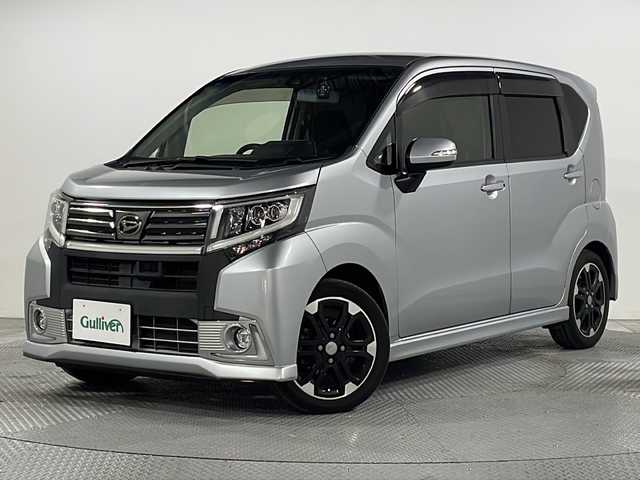 ダイハツ ムーヴ カスタム RS ハイパー SAⅡ 広島県 2015(平27)年 7.4万km ブライトシルバーメタリック 純正8型ナビ（DVD/Bluetooth/フルセグTV）/バックカメラ/運転席シートヒーター/衝突軽減ブレーキ/車線逸脱警報/LEDヘッドランプ/オートライト/純正15インチアルミホイール/ETC/USB/HDMI入力端子/サイド/カーテンエアバッグ/スマートキー