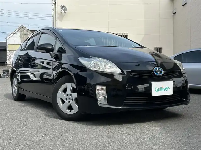 トヨタ プリウス S 和歌山県 2010(平22)年 6.4万km ブラック ディーラー純正ナビ（AM/FM/CD/DVD/HDD/AUX/SD/ワンセグTV）/ETC/純正フロアマット/純正ドアバイザー/プッシュスタート/オートライト