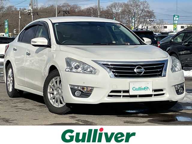 日産 ティアナ XL 道央・札幌 2015(平27)年 2.6万km ブリリアントホワイトパール ワンオーナー/メーカーオプションナビ/【ＣＤ／ＤＶＤ／ＢＴ／フルセグＴＶ／ＡＵＸ】/フロント／サイド／バックカメラ/アラウンドビューモニター/ＭＯＤ【移動物検知機能】/ブレーキアシスト/レーンキープアシスト/ブラインドスポットモニタリング/横滑り防止装置/革巻きステアリング/ステアリングスイッチ/クルーズコントロール/オートライト/ＨＩＤ/ウィンカーミラー/電動格納ミラー/純正ドアバイザー/純正ＡＷ付夏タイヤ積み込み/取扱説明書/新車時保証書