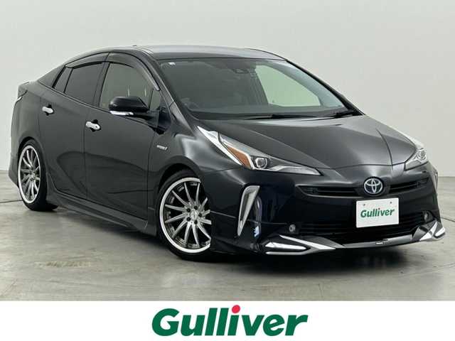 トヨタ プリウス S ツーリングセレクション 福岡県 2020(令2)年 6.2万km アティチュードブラックマイカ モデリスタフルエアロ　/アルパインナビ　/アルパイン前後ドラレコ/アルパインデジタルインナーミラー　/ＥＴＣ　/レーダー探知機　/バックカメラ　/ＡＣＣ　/コーナーセンサー　/ＰＣＳ　/ＬＴＡ　/ＰＫＳＢ　/シートヒーター　/ＬＥＤ