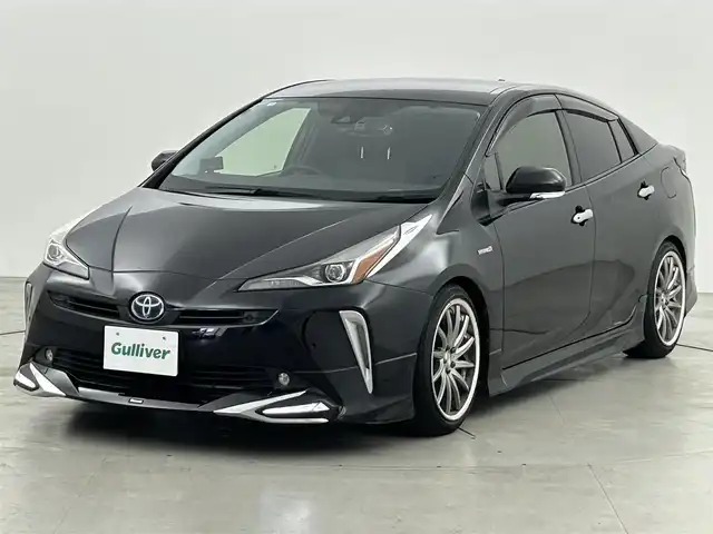 トヨタ プリウス S ツーリングセレクション 福岡県 2020(令2)年 6.2万km アティチュードブラックマイカ モデリスタフルエアロ　/アルパインナビ　/アルパイン前後ドラレコ/アルパインデジタルインナーミラー　/ＥＴＣ　/レーダー探知機　/バックカメラ　/ＡＣＣ　/コーナーセンサー　/ＰＣＳ　/ＬＴＡ　/ＰＫＳＢ　/シートヒーター　/ＬＥＤ