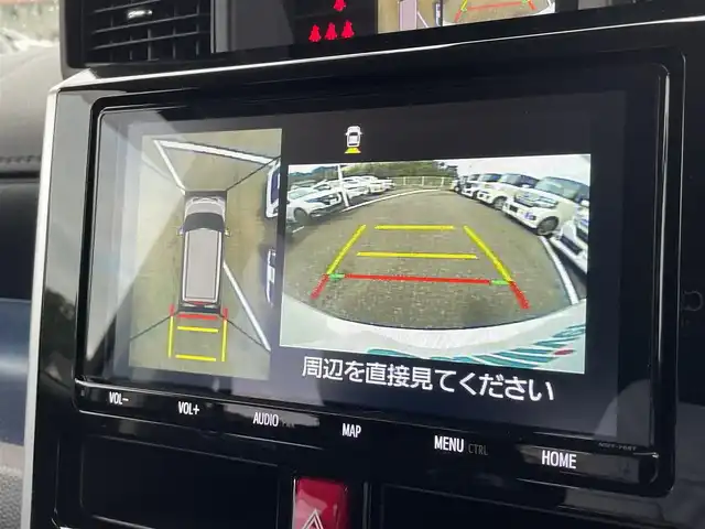 トヨタ ルーミー カスタムG 島根県 2019(令1)年 2.5万km パールホワイトⅢ 登録時走行距離24911km/純正ナビ(AM/FM/Bluetooth/CD/DVD)/フルセグテレビ/全方位カメラ/両側パワースライドドア/クルーズコントロール/コーナーセンサー/純正アルミホイール/LEDヘッドライト/オートマチックハイビーム/ドライブレコーダー前後/衝突軽減システム/ステアリングスイッチ/スマートキー/プッシュスタート/シートヒーター