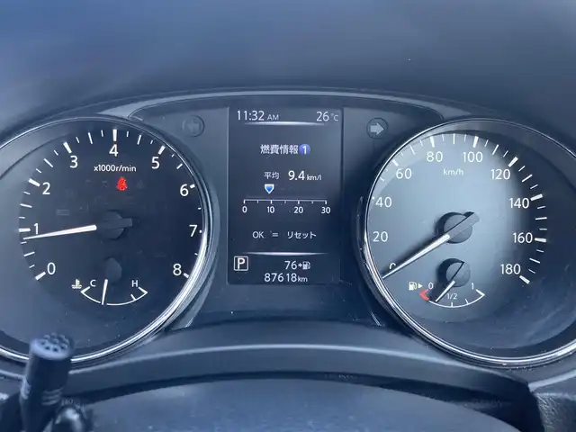 日産 エクストレイル 20X 島根県 2019(令1)年 8.8万km ダークメタルグレー 社外メモリナビ (CD/DVD/BT)/2/4WD切り替え/バックカメラ/パワーバックドア /ETC/エマージェンシーブレーキ/車線逸脱警告/LEDヘッドライト/オートライト/アイドリングストップ/電動格納ミラー/ミラーウィンカー /ミラーヒーター/社外フロアマット/取扱説明書/保証書/スペアキー×1