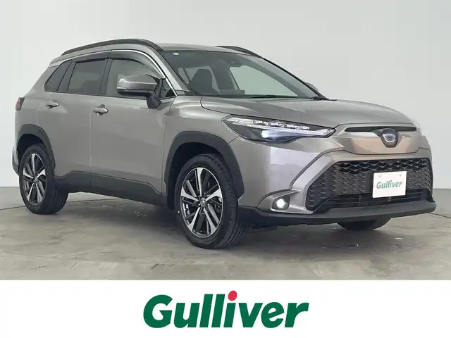 トヨタ カローラ クロス ハイブリッド Z 大分県 2023(令5)年 4.2万km アバンギャルドブロンズメタリック 純正ナビ（フルセグＴＶ／Ｂｌｕｅｔｏｏｔｈ/carplay）/トヨタセーフティーセンス/プリクラッシュセーフティー/レーダークルーズコントロール　/レーンアシスト/オートハイビーム/ブラインドスポットモニター/パワーバックドア　/ハーフレザーシート/運転席パワーシート　/前席シートヒーター　/ビルトインＥＴＣ　/純正ＡＷ　/電動格納ミラー/プッシュスタート・スマートキー