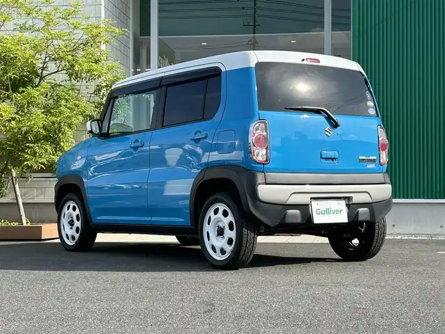 スズキ ハスラー G 岡山県 2016(平28)年 4.3万km サマーブルーM 禁煙車/イクリプス製ナビ/（CD/ワンセグTV）/前席シートヒーター/衝突軽減ブレーキ/アイドリングストップ/プッシュスタート/スマートキー×２/電動格納ミラー/ドアバイザー/セキュリティアラーム