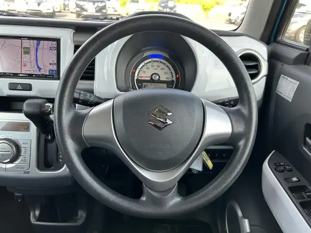スズキ ハスラー G 岡山県 2016(平28)年 4.3万km サマーブルーM 禁煙車/イクリプス製ナビ/（CD/ワンセグTV）/前席シートヒーター/衝突軽減ブレーキ/アイドリングストップ/プッシュスタート/スマートキー×２/電動格納ミラー/ドアバイザー/セキュリティアラーム