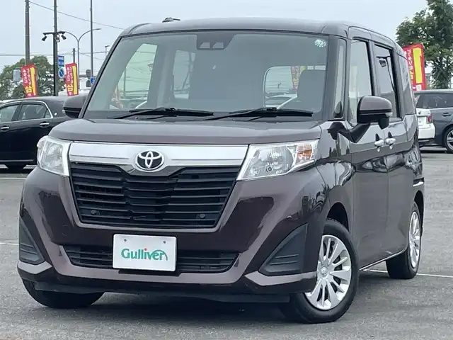 トヨタ ルーミー G 道央・札幌 2018(平30)年 4.5万km プラムブラウンパールクリスタルシャイン ４WD/寒冷地仕様/社外SDナビ/CD/DVD/BT/フルセグ/スマートアシスト/衝突被害軽減ブレーキ/横滑り防止装置/クルーズコントロール/レーンキープアシスト/クリアランスソナー/ビルトインETC/アイドリングストップ/ワイパーデアイサー/両側パワースライドドア/プッシュスタート/スマートキー/ハロゲンヘッドライト/オートライト/オートハイビーム/電動格納ミラー/ウィンカーミラー/純正フロアマット/鉄チンホイール付冬タイヤ積込/165/65/R14/2024年/山8mm