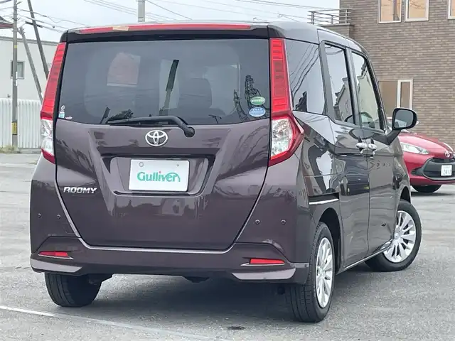 トヨタ ルーミー G 道央・札幌 2018(平30)年 4.5万km プラムブラウンパールクリスタルシャイン ４WD/寒冷地仕様/社外SDナビ/CD/DVD/BT/フルセグ/スマートアシスト/衝突被害軽減ブレーキ/横滑り防止装置/クルーズコントロール/レーンキープアシスト/クリアランスソナー/ビルトインETC/アイドリングストップ/ワイパーデアイサー/両側パワースライドドア/プッシュスタート/スマートキー/ハロゲンヘッドライト/オートライト/オートハイビーム/電動格納ミラー/ウィンカーミラー/純正フロアマット/鉄チンホイール付冬タイヤ積込/165/65/R14/2024年/山8mm