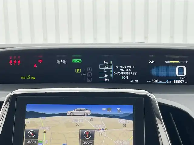 トヨタ プリウス ＰＨＶ S ナビパッケージ 滋賀県 2021(令3)年 3.6万km プラチナホワイトパールマイカ ワンオーナー/純正ナビ11.6型/・Bluetooth/前後ドラレコ/ETC2.0/革ステアリングリモコン/レーダークルーズコントロール/ブラインドスポットモニター/オートリトラミラー/パノラミックビューモニター/プリクラッシュセーフティーセンス/クリアランスソナー/LEDオートライト/オートハイビーム/フォグ/充電ケーブル/USB/RSA（ロードサインアシスト）