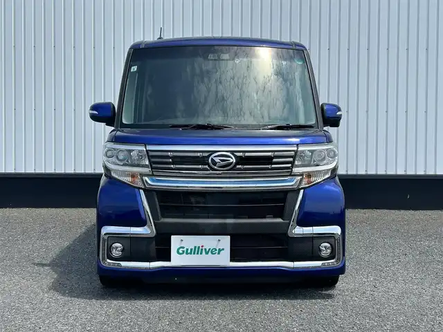 ダイハツ タント カスタム RS トップED SA Ⅲ 千葉県 2017(平29)年 7.8万km ディープブルークリスタルマイカ 純正7インチナビ/(フルセグTV/CD/DVD/BT)/バックカメラ/TEIN車高調/衝突被害軽減システム/ハーフレザーシート/両側パワースライドドア/横滑り防止装置/ETC/ドライブレコーダー/アイドリングストップ/LEDヘッドライト/フォグランプ/オートライト/ウィンカーミラー/電動格納ミラー/純正15インチAW/シートヒーター/シートリフター/プッシュスタート/スマートキー/フロアマット/ドアバイザー/スペアキー/取扱説明書/保証書