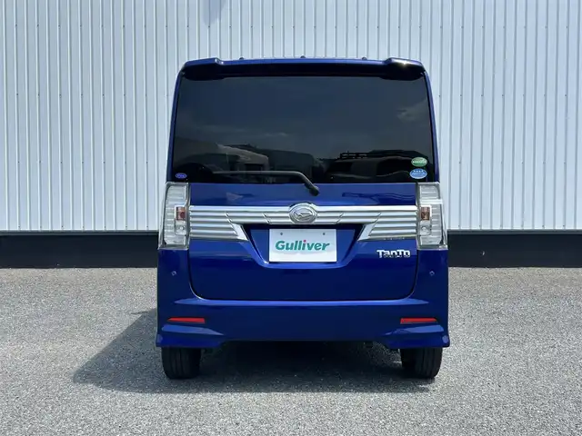 ダイハツ タント カスタム RS トップED SA Ⅲ 千葉県 2017(平29)年 7.8万km ディープブルークリスタルマイカ 純正7インチナビ/(フルセグTV/CD/DVD/BT)/バックカメラ/TEIN車高調/衝突被害軽減システム/ハーフレザーシート/両側パワースライドドア/横滑り防止装置/ETC/ドライブレコーダー/アイドリングストップ/LEDヘッドライト/フォグランプ/オートライト/ウィンカーミラー/電動格納ミラー/純正15インチAW/シートヒーター/シートリフター/プッシュスタート/スマートキー/フロアマット/ドアバイザー/スペアキー/取扱説明書/保証書