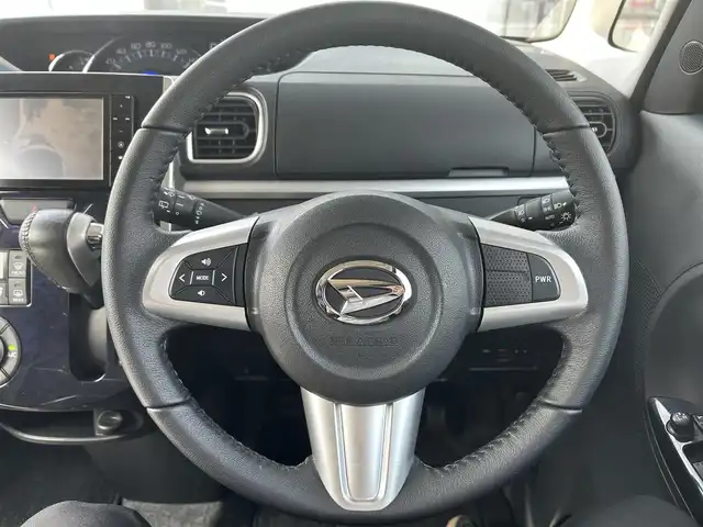 ダイハツ タント カスタム RS トップED SA Ⅲ 千葉県 2017(平29)年 7.8万km ディープブルークリスタルマイカ 純正7インチナビ/(フルセグTV/CD/DVD/BT)/バックカメラ/TEIN車高調/衝突被害軽減システム/ハーフレザーシート/両側パワースライドドア/横滑り防止装置/ETC/ドライブレコーダー/アイドリングストップ/LEDヘッドライト/フォグランプ/オートライト/ウィンカーミラー/電動格納ミラー/純正15インチAW/シートヒーター/シートリフター/プッシュスタート/スマートキー/フロアマット/ドアバイザー/スペアキー/取扱説明書/保証書