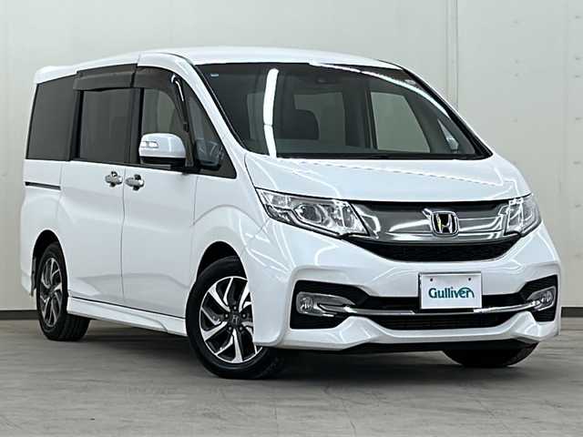 ホンダ ステップワゴン スパーダ アドバンスパッケージ α 道央・札幌 2016(平28)年 4.6万km ホワイトオーキッドパール /純正ナビ/（CD、DVD、BT、HDMI、フルセグ、ラジオ）//寒冷地仕様//両側パワースライドドア//ビルトインETC//レーンキープアシスト//横滑り防止装置//アイドリングストップ//レーダークルーズコントロール//衝突被害軽減システム//オートライト//フォグライト//オートエアコン//プッシュスタート//電動格納ミラー