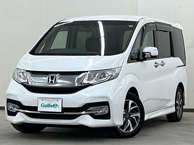 ホンダ ステップワゴン スパーダ アドバンスパッケージ α 道央・札幌 2016(平28)年 4.6万km ホワイトオーキッドパール /純正ナビ/（CD、DVD、BT、HDMI、フルセグ、ラジオ）//寒冷地仕様//両側パワースライドドア//ビルトインETC//レーンキープアシスト//横滑り防止装置//アイドリングストップ//レーダークルーズコントロール//衝突被害軽減システム//オートライト//フォグライト//オートエアコン//プッシュスタート//電動格納ミラー