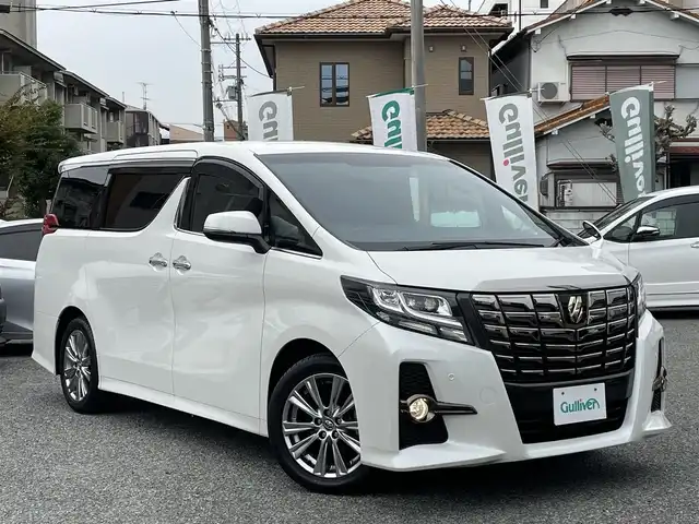 トヨタ アルファード S Aパッケージ タイプブラック 兵庫県 2017(平29)年 5.8万km ホワイトパールクリスタルシャイン ・ワンオーナー/・アルパインBIGX　11インチ（EX11V）/・地デジ/DVD/BT/・バックカメラ/・ウッドコンビステアリング/・ステアリングリモコン/・アルパインカーアロマ/・ナノイーエアコン/・純正18インチAW/・両側パワースライドドア/・パワーバックドア/・クルーズコントロール/・クリアランスソナー/・助手席スーパーロングスライドシート/・オートLEDヘッドランプ/・H30/31/R2/3/4/6/7年ディーラー点検記録簿