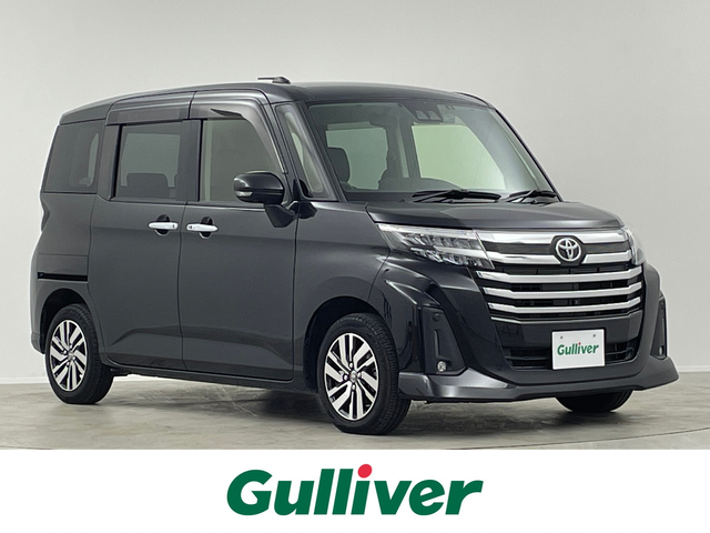 トヨタ ルーミー カスタムG 埼玉県 2022(令4)年 2.7万km ブラックマイカメタリック 純正９型ＤＡ　フルセグＴＶ　全方位カメラ　両側電動スライドドア　LED ヘッドライト　Bluetooth　ETC　前後ドライブレコーダー　アダプティブクルーズコントロール　スマートキー　衝突軽減