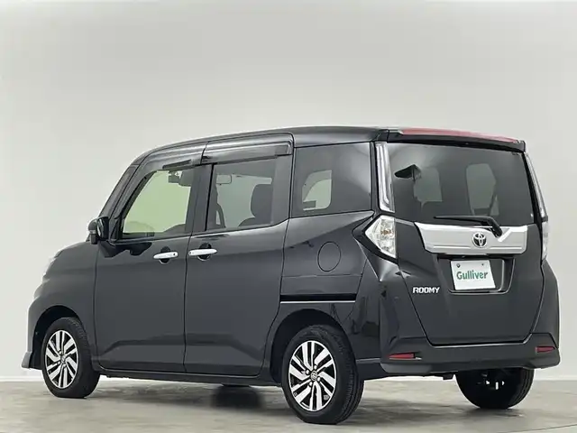 トヨタ ルーミー カスタムG 埼玉県 2022(令4)年 2.7万km ブラックマイカメタリック 純正９型ＤＡ　フルセグＴＶ　全方位カメラ　両側電動スライドドア　LED ヘッドライト　Bluetooth　ETC　前後ドライブレコーダー　アダプティブクルーズコントロール　スマートキー　衝突軽減