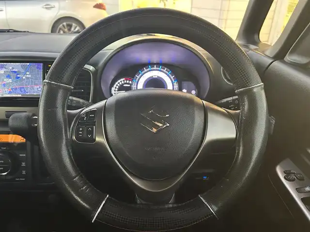 スズキ スペーシア カスタム Z 兵庫県 2017(平29)年 10.6万km ブルーイッシュブラックパール3 純正ナビ/BT/フルセグTV/バックカメラ/シートヒーター/片側パワースライドドア/オートライト/フォグランプ/純正14インチアルミ/純正フロアマット/純正ドアバイザー/スマートキー/プッシュスタート/スペアキー/衝突軽減ブレーキ