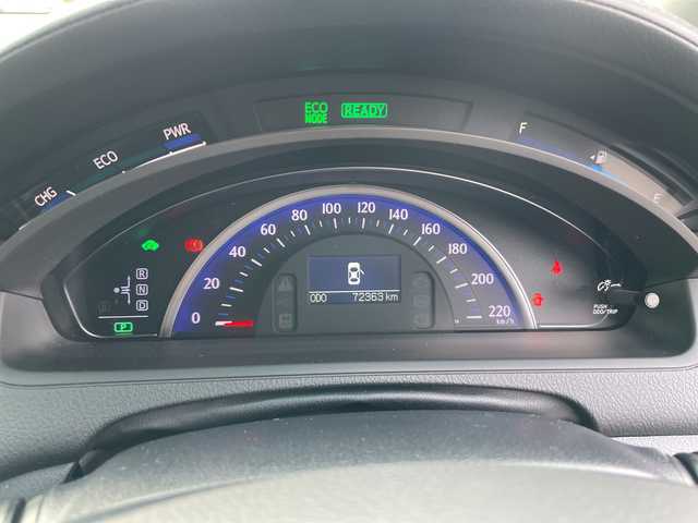 トヨタ ＳＡＩ G 岐阜県 2013(平25)年 7.3万km グレーマイカM 登録時走行距離72363ｋｍ/純正ナビ/バックモニター/フルセグTV/クルーズコントロール/電動パワーシート/ビルトインETC/前後ドライブレコーダー/純正アルミホイール/純正フロアマット/LEDヘッドライト/電動格納ミラー/オートライト/盗難防止装置/禁煙車