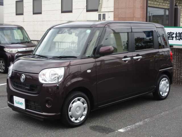 ダイハツ ムーヴ キャンバス X SA Ⅱ 岡山県 2017(平29)年 6.1万km プラムブラウンクリスタルマイカ 【 Smart Assist II 】/・衝突警報機能(対車両・対歩行者）/・衝突回避支援ブレーキ/・誤発進抑制（前方・後方）/・先行車お知らせ/・車線逸脱警報/**********************/ワンオーナー/社外ドライブレコーダー（フロント）/コーナーセンサー（フロント・リア）/オートライト/社外ＬＥＤ/純正フロアマット/スマートキー2個
