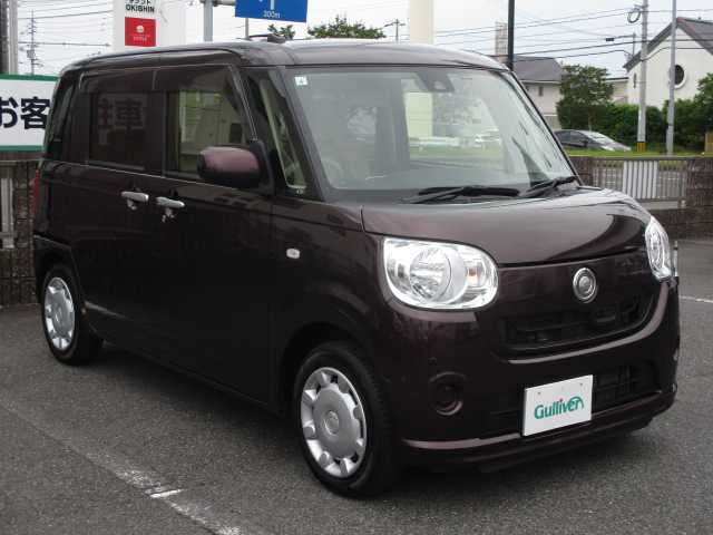 ダイハツ ムーヴ キャンバス X SA Ⅱ 岡山県 2017(平29)年 6.1万km プラムブラウンクリスタルマイカ 【 Smart Assist II 】/・衝突警報機能(対車両・対歩行者）/・衝突回避支援ブレーキ/・誤発進抑制（前方・後方）/・先行車お知らせ/・車線逸脱警報/**********************/ワンオーナー/社外ドライブレコーダー（フロント）/コーナーセンサー（フロント・リア）/オートライト/社外ＬＥＤ/純正フロアマット/スマートキー2個