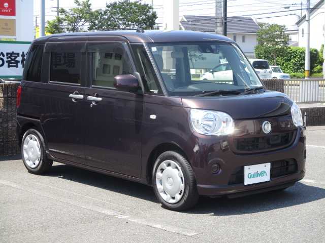 ダイハツ ムーヴ キャンバス X SA Ⅱ 岡山県 2017(平29)年 6.1万km プラムブラウンクリスタルマイカ 【 Smart Assist II 】/・衝突警報機能(対車両・対歩行者）/・衝突回避支援ブレーキ/・誤発進抑制（前方・後方）/・先行車お知らせ/・車線逸脱警報/**********************/ワンオーナー/社外ドライブレコーダー（フロント）/コーナーセンサー（フロント・リア）/オートライト/社外ＬＥＤ/純正フロアマット/スマートキー2個
