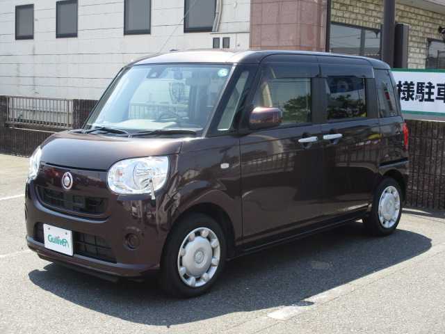 ダイハツ ムーヴ キャンバス X SA Ⅱ 岡山県 2017(平29)年 6.1万km プラムブラウンクリスタルマイカ 【 Smart Assist II 】/・衝突警報機能(対車両・対歩行者）/・衝突回避支援ブレーキ/・誤発進抑制（前方・後方）/・先行車お知らせ/・車線逸脱警報/**********************/ワンオーナー/社外ドライブレコーダー（フロント）/コーナーセンサー（フロント・リア）/オートライト/社外ＬＥＤ/純正フロアマット/スマートキー2個