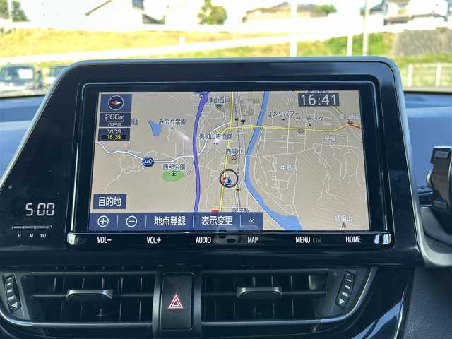 トヨタ Ｃ－ＨＲ G 岡山県 2019(令1)年 11.6万km ブラックマイカ 社外ナビ/フルセグTV、CD、DVD、Bluetooth、AM、FM/ＴＲＤフルエアロ/純正ＡＷ18inch/純正フロアマット/前席シートヒーター/前後カメラ/前後ドライブレコーダー/クルーズコントロール/プッシュスタート/ETC/ワンオーナー/横滑り防止/盗難防止/オートライト/オートマチックハイビーム