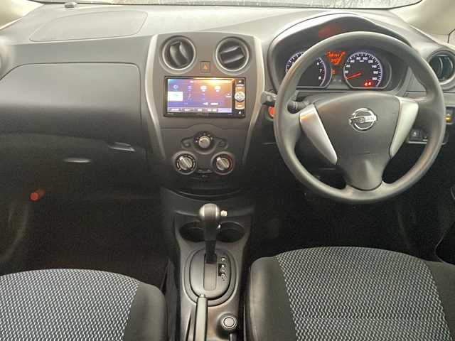 日産 ノート X FOUR 福島県 2015(平27)年 8.9万km ダークメタルグレー 4WD ワンオーナー ナビ フルセグTV バック全方位カメラミラー連動 衝突軽減ブレーキ レーンキープアシスト 横滑り防止 ETC 社外アルミホイール スマートキー