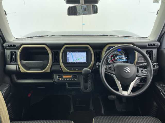 スズキ ハスラー HYBRID G 千葉県 2024(令6)年 0.4万km クールカーキPM 社外ナビ/　Bluetooth/フルセグTV/HDMI/　Apple car play/Android Auto/スズキセーフティサポート/レーダークルーズコントロール/レーンキープアシスト/衝突軽減ブレーキ/クリアランスソナー/オートハイビーム/前席シートヒーター/ETC/LEDライト/バックカメラ/フロアマット/スマートキー/スタートボタン